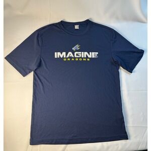 Sport Tek Imagine Dragons Band T-Shirt Men's Medium Blue‎ Graphic Logo